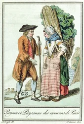 Bauern aus der Region Paris, aus 